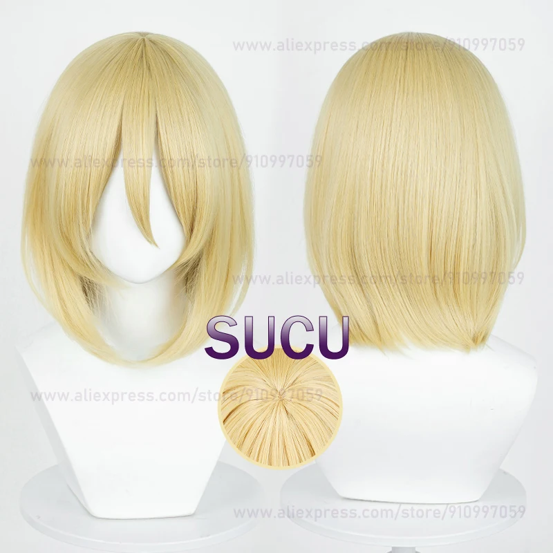 

Парик для косплея по мотивам аниме Анни леонорта, термостойкие синтетические волосы с золотистыми волосами, 36 см