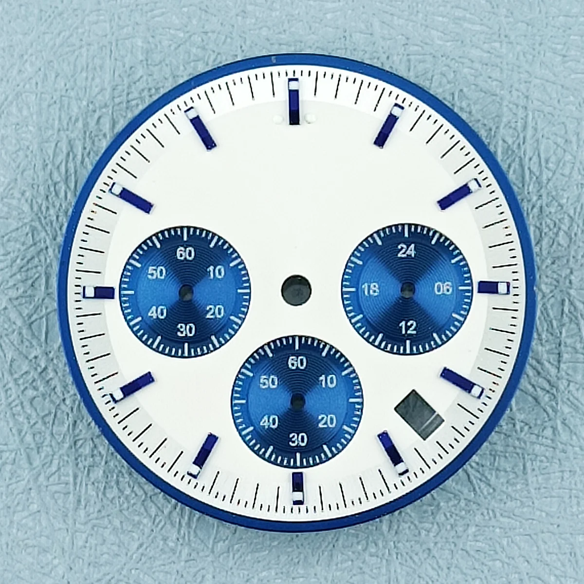 32.5mm VK Watch Dial for VK Movement 63 Movement 6 Hands Watch Parts C3 Green Luminous Chronograph Face Customizable