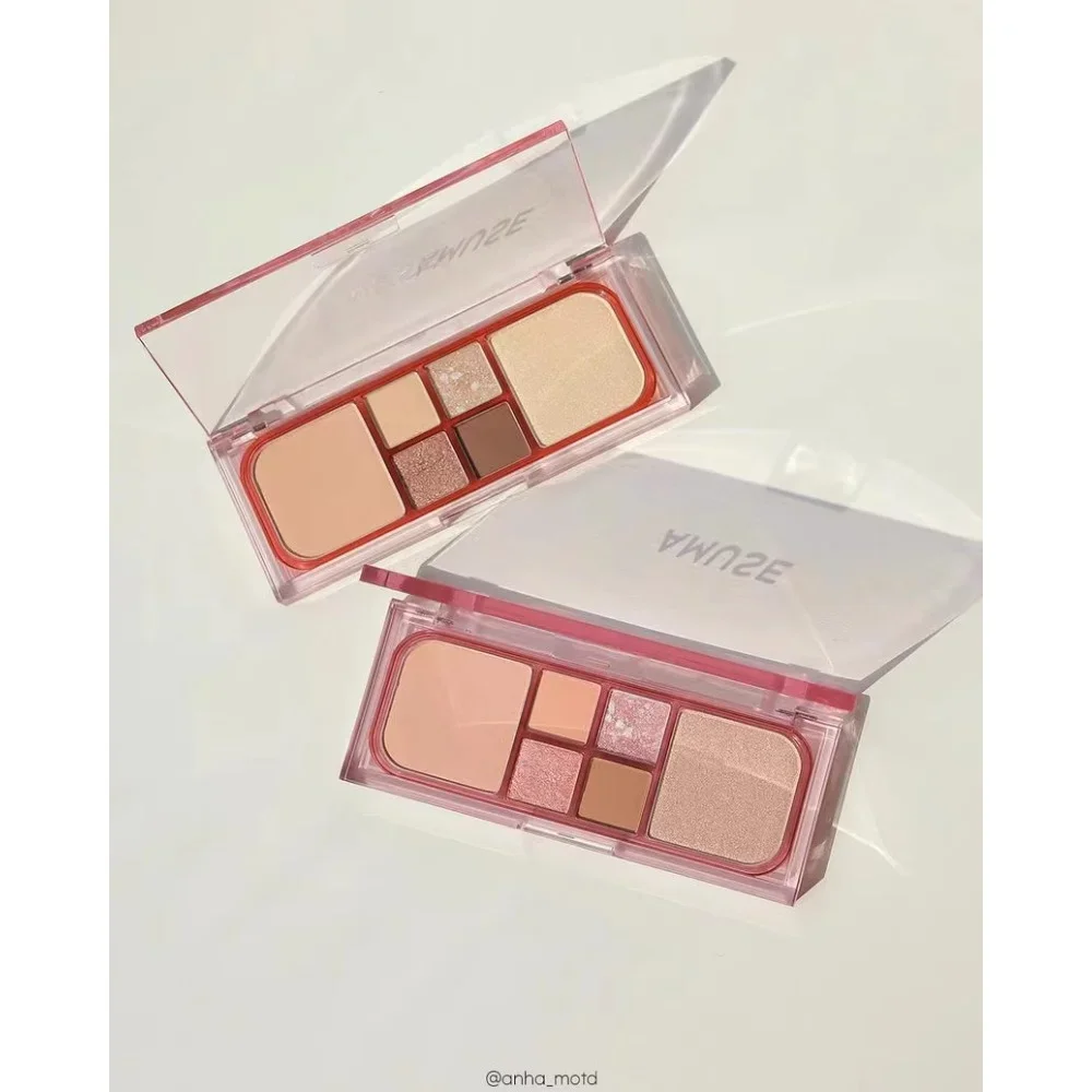 

Korea Amuse Classic Pure Makeup Palette Eyeshadow Highlight Cheek Contour Comprehensive Palette Daily Nude Makeup Cosmetics