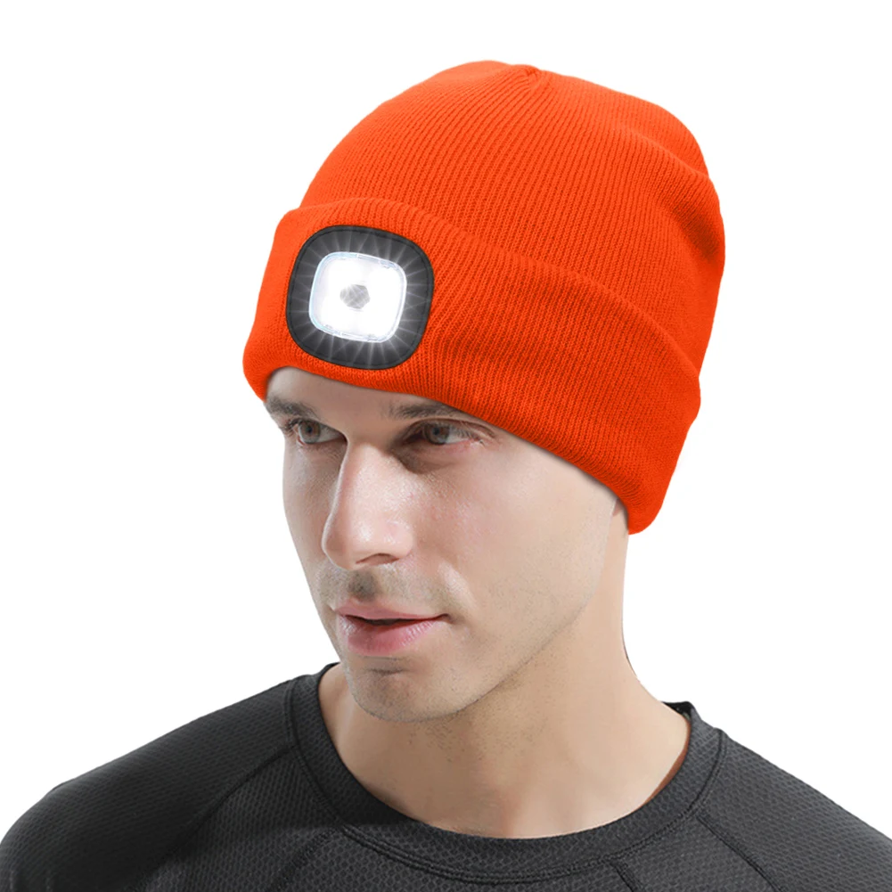 Gorro Con Tapa Led Recargable De Luz, Acrílico Suave | Envío Gratis