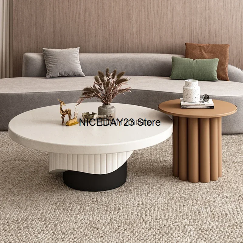 

Wooden Nordic Endtable Minimalist Design Coffee Table For Living Room Luxury Round Space Saving Muebles Living Room Furniture