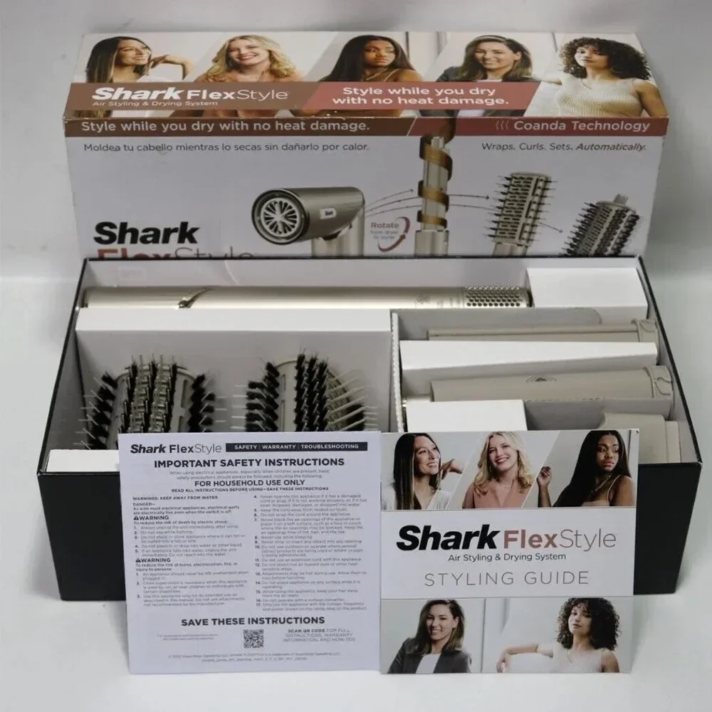 Professional Shark FlexStyle Negative Ion Hair Dryer&Airwrap Powerful Blow Dryer Brush & Multi-Styler Hair Curlers Styling Tools 3