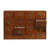 64 Drawer Storage Cabinet Pine Wood Tabletop Organizer Box for Home Office Craft Supplies Organization