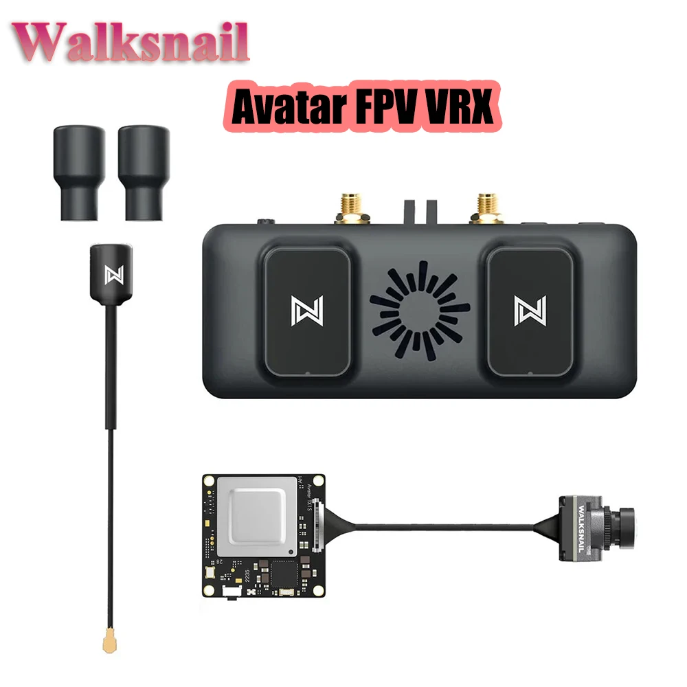 CADDXFPV Walksnail Avatar FPV VRX with 1S / Nano / Avatar HD Pro Camera Lens VTX Digital Video Transmission for FPV RC