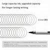 KACO 3pcs Ballpoint Pen Set, 0.5mm Black Non-Replaceable Refill Gel Pens Quick Drying Smooth Large-Capacity Office Study Gadgets 2