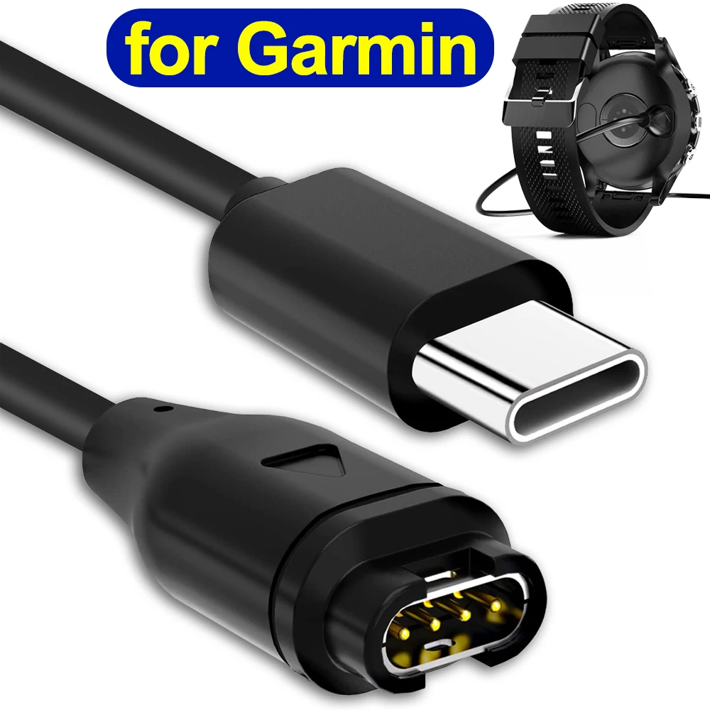 USB Type C Charging Cable for Garmin Fenix Series Smartwatches