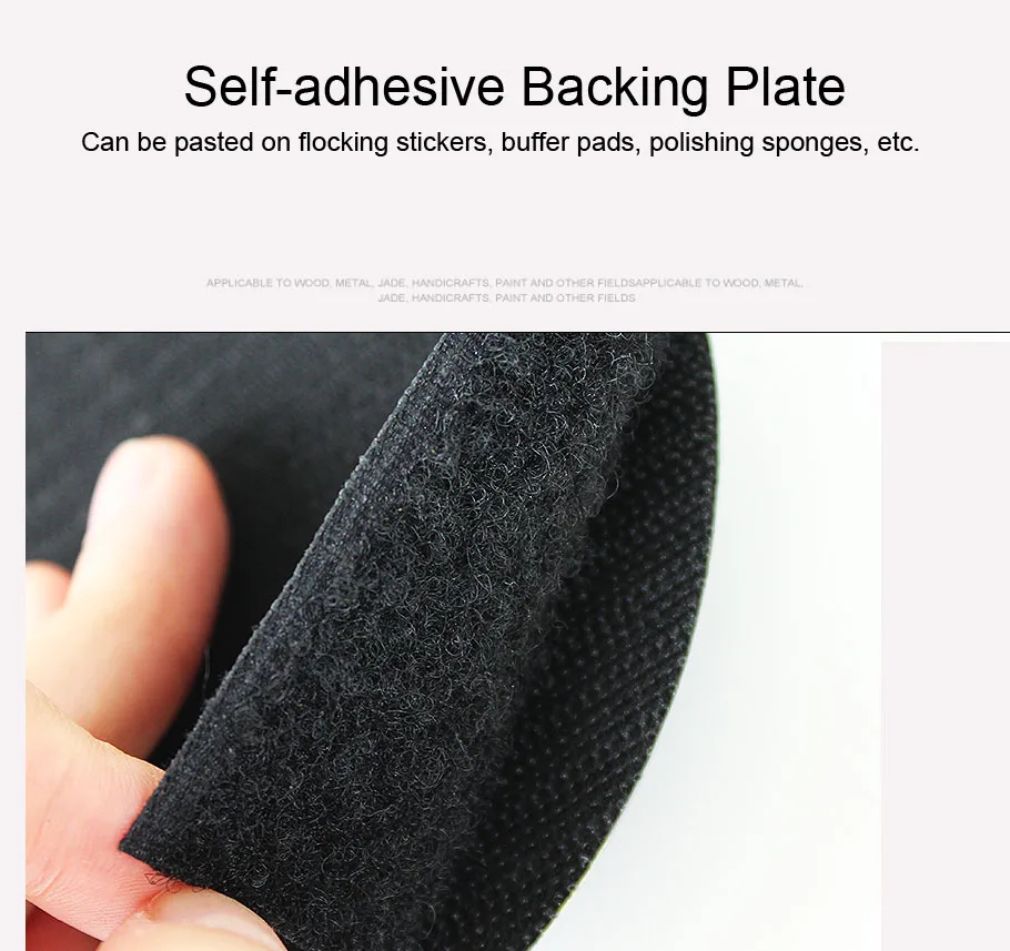 1/2/3/5 inch Soft Edge Backing Plate for Rotary Polisher 25mm-125mm Hook & Loop Adhesive Back Plate for ing Pads