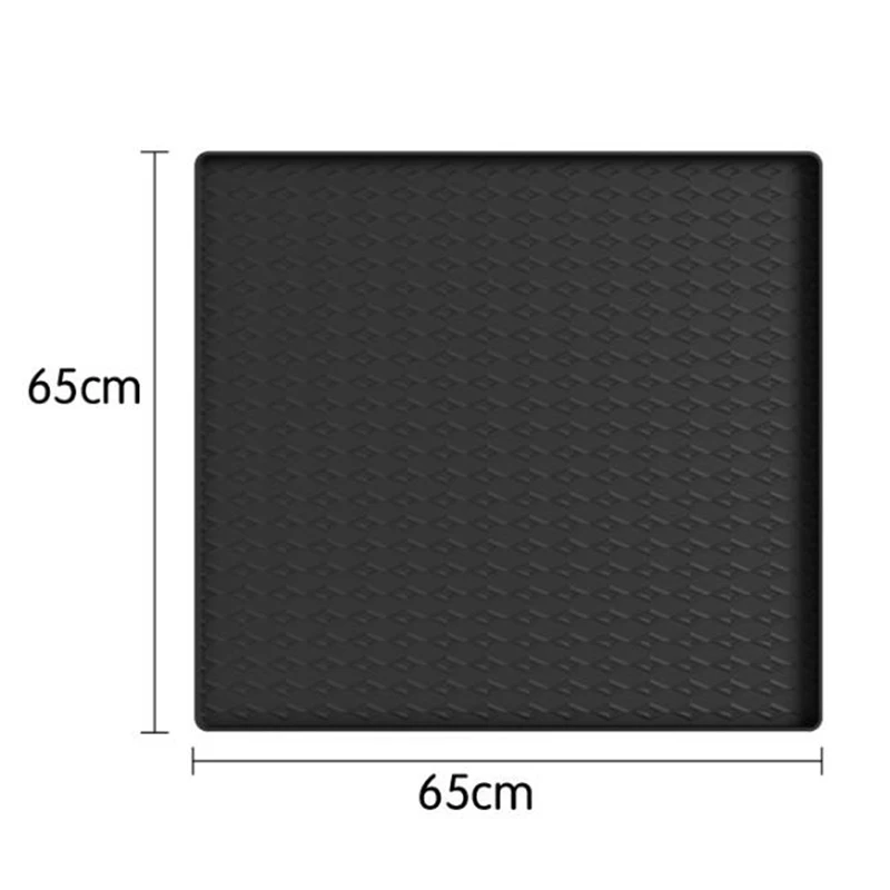 Washing Machine Mat Dryer Silicone Mat For Refrigerator Dust-proof Black Color 60*60cm,65*60cm,65*65cm Washing Machine