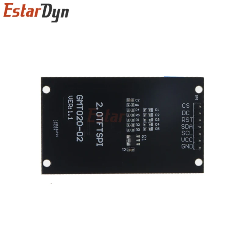2.0 inch TFT Display OLED LCD Drive IC ST7789V 240RGBx320 Dot-Matrix SPI Interface for Arduio Full Color LCD Display Module
