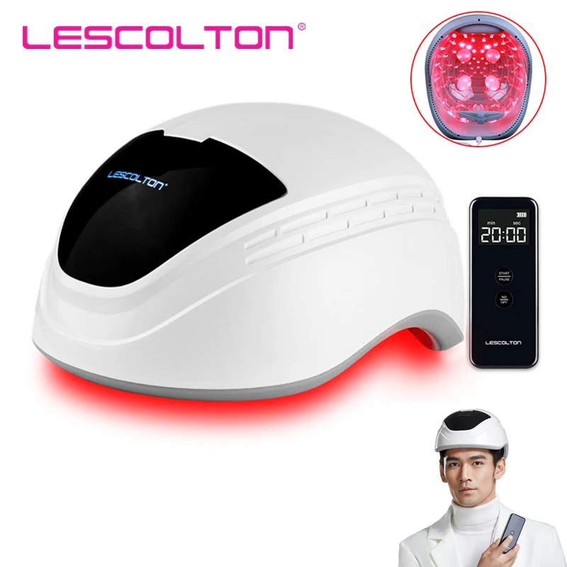 Lescolotn Laser Hair Growth Helmet 80 Laser Diodes LLLT Hair Regrow Caps Hair Loss Treatments for Men and Women Hair Restore