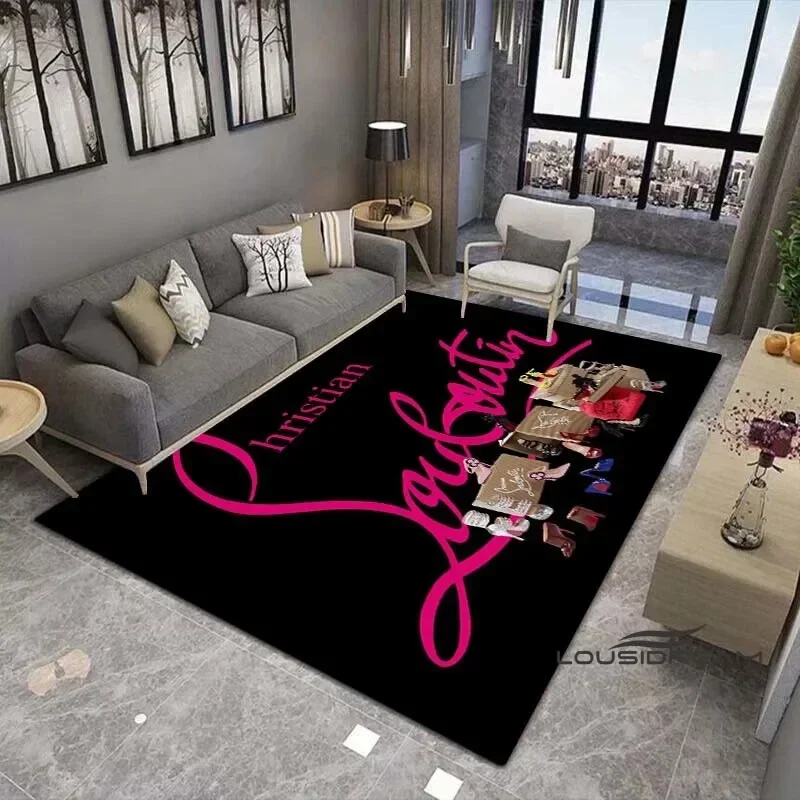 Christian-Louboutin Tappeto E Tappeti Moda Stampa 3D Decorare Tappetino Applicabile Al Tappeto Del Corridoio Della Camera Da Letto Del Soggiorno