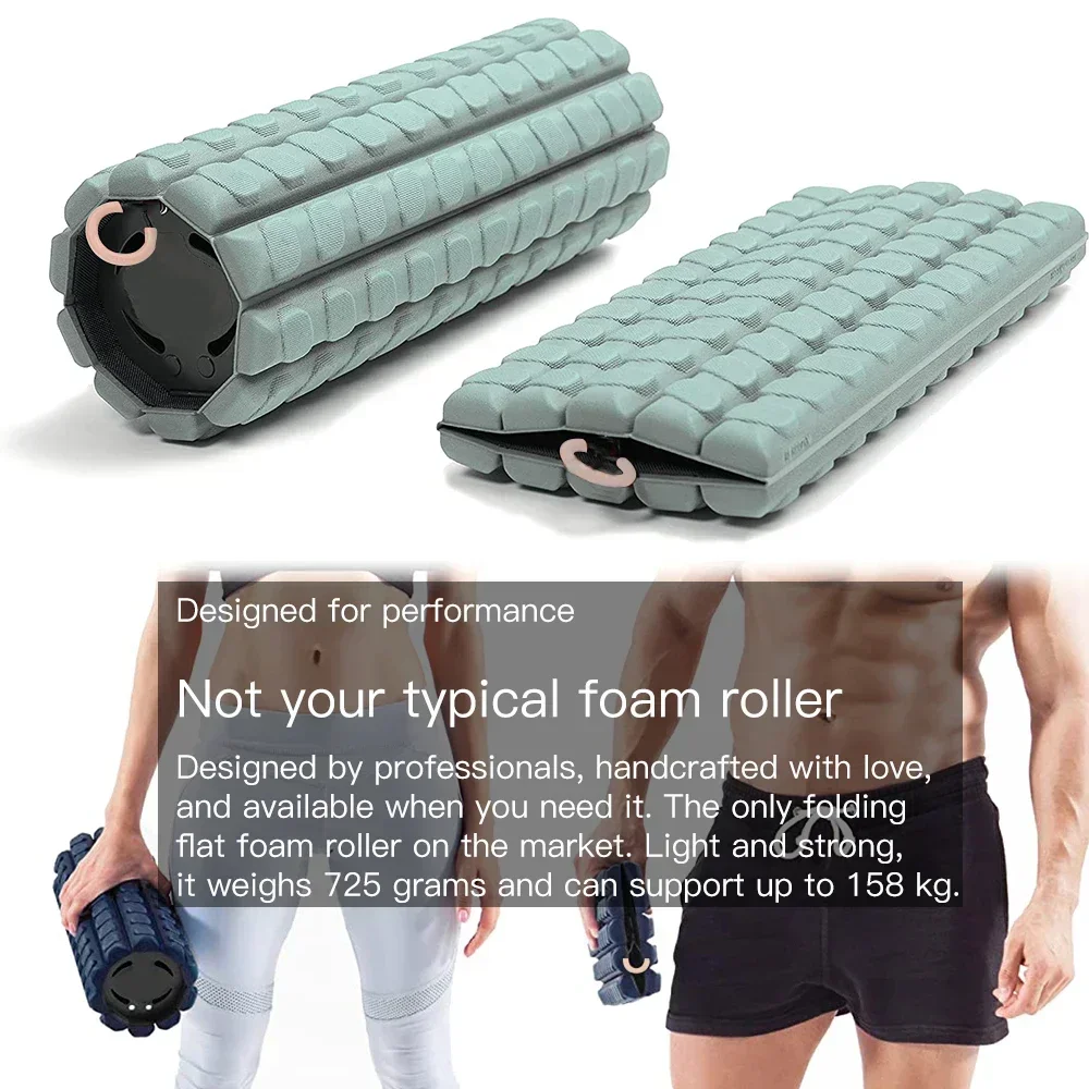 Foam Roller (Bravo-Sage) Collapsible Travel Foam Roller for Back Pain Relief Workout Muscle Recovery Back Massager Deep Tiss foam roller