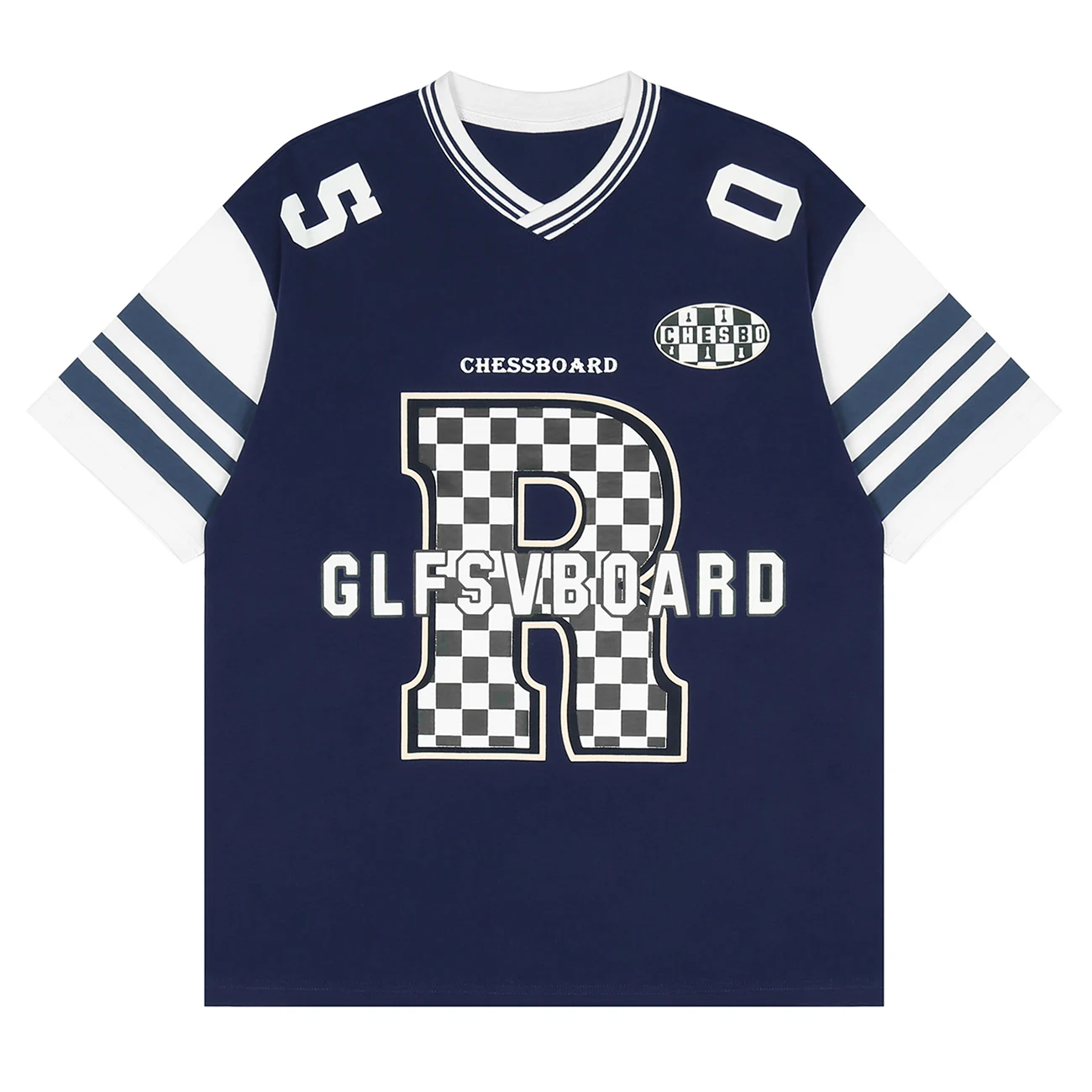 

LACIBLE Men Women Tees Shirts Harajuku Hip Hop Checkerboard Letters Graphic T Shirts Streetwear Casual Cotton Loose Tee Tops