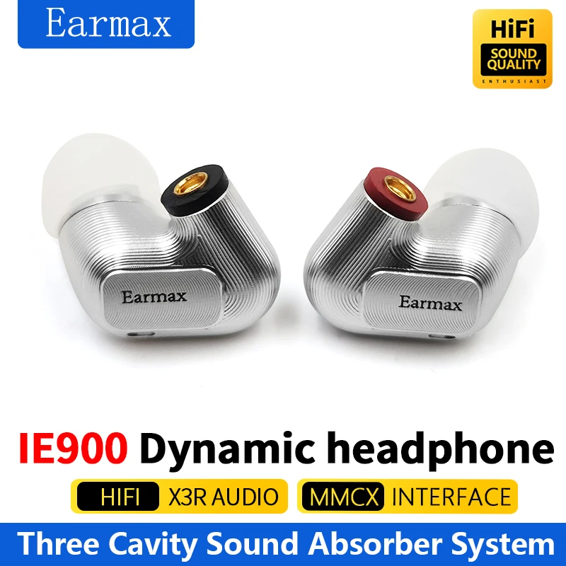 Earmax IE600 IE300 IE900 Professional HIFI Stereo In-ear Headset Flagship Dynamic Earphones Detachable Audio Cable 6