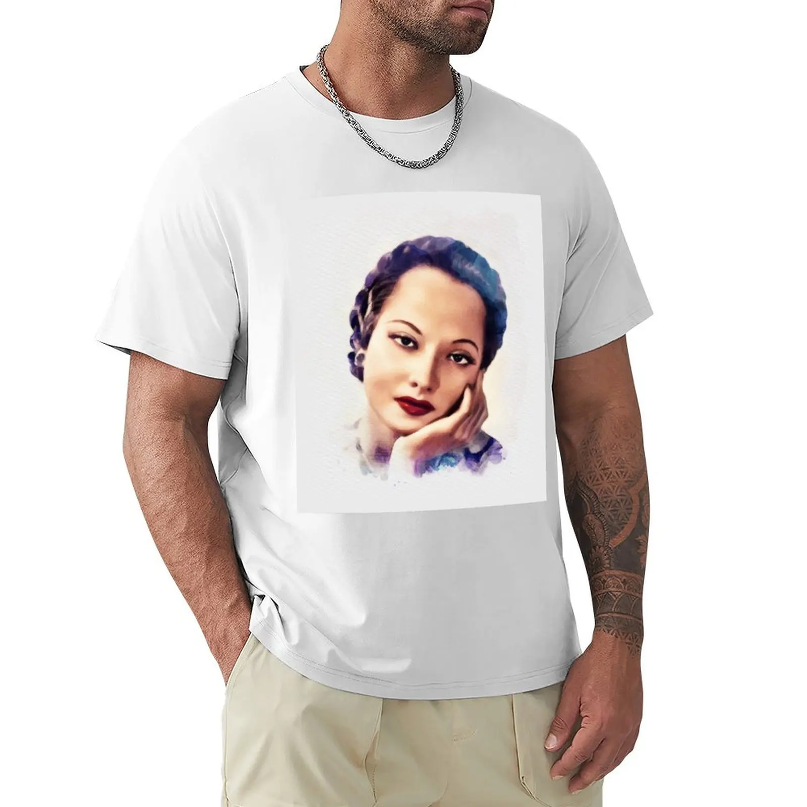 

Merle Oberon, Movie Legend T-Shirt shirts graphic tees summer tops summer top oversizeds men clothings