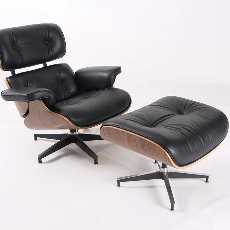 Walnut+wood+eames+lounge+leisure+chair (1)