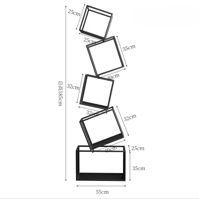 Angolo Soggiorno Scaffale Per Libri Espositore Laterale In Metallo Scaffale Per Libri Dispensa Alta Libreria Estanteria Mobili Soggiorno Bl56Bs