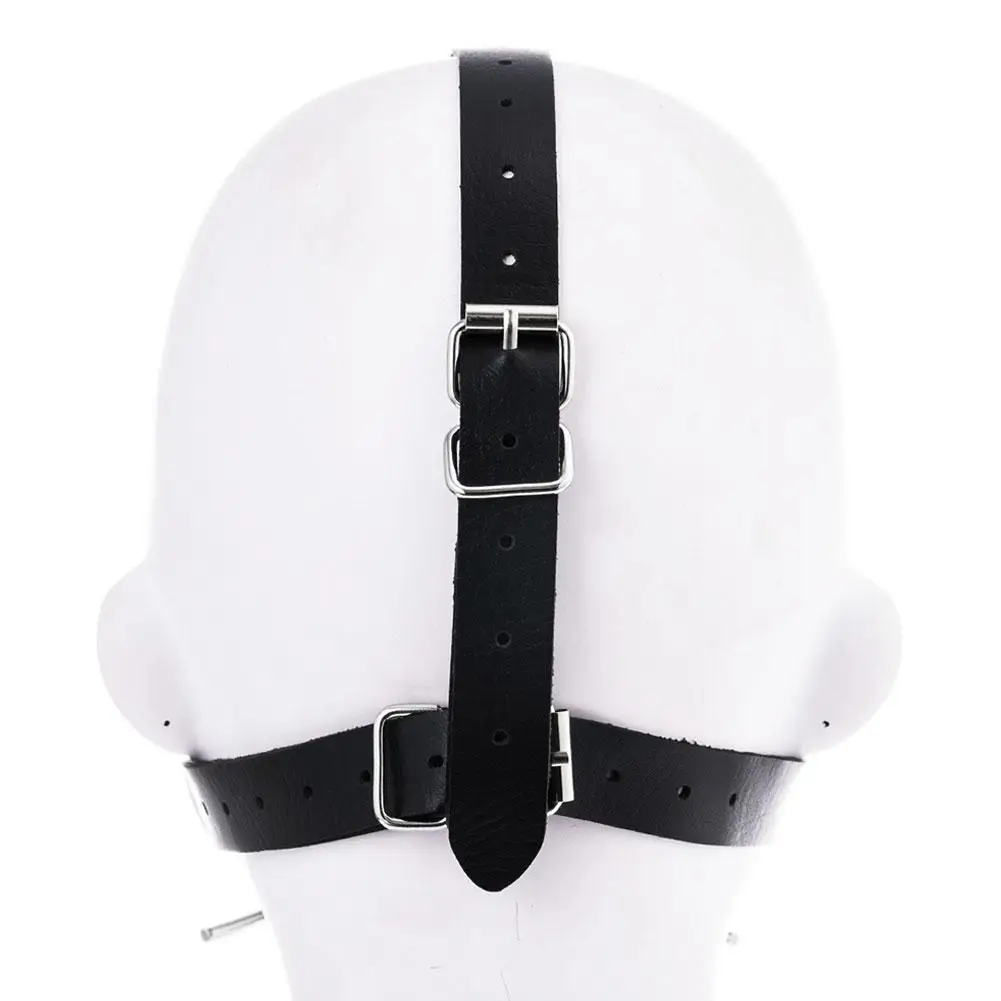 Gag Ball Mouth Restraint Set Adjustable Harness Sturdy Soft Touch_voghion.com