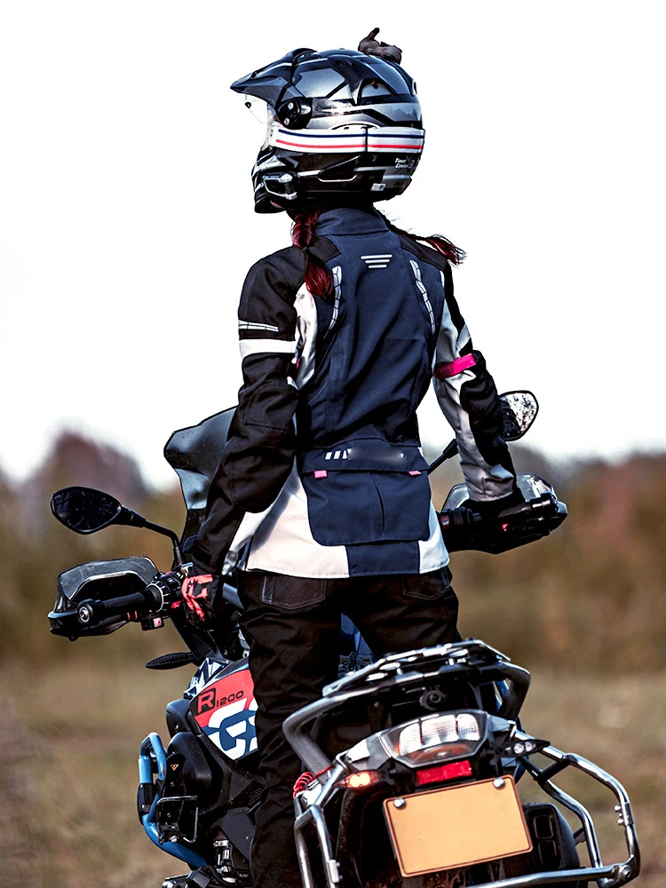 Motorcycle riding suit motorcycle four seasons warm rain clothing anti-fall wear women riding special motorcycle clothing