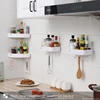 MENGNI Bathroom corner shelves Kitchen Storage organization rack Wall Mounted Shampoo Shower shelf Bathroom Accessories set 4