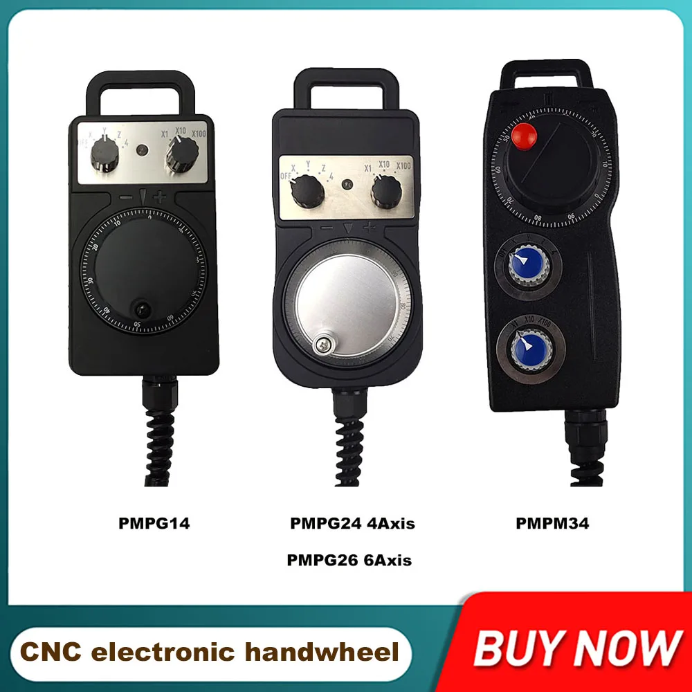 

CNC electronic handwheel, 4/6-axis MPG mach3 controller FAGOR GSK Siemens Mitsubishi FANUC 5V manual pulse generator