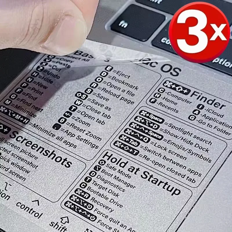 Reference Keyboard Shortcut Sticker Adhesive for PC Laptop Desktop for Apple Mac Chromebook Window Photoshop for keyboard stickers,shortcut stickers