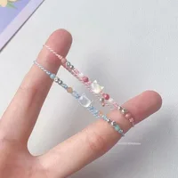 2/1pcs Cartoon Cats Woven Bracelet Transparent Resin Beads Bracelet Girl Heart Accessories Gifts for Couple Valentine's Day - Image 6