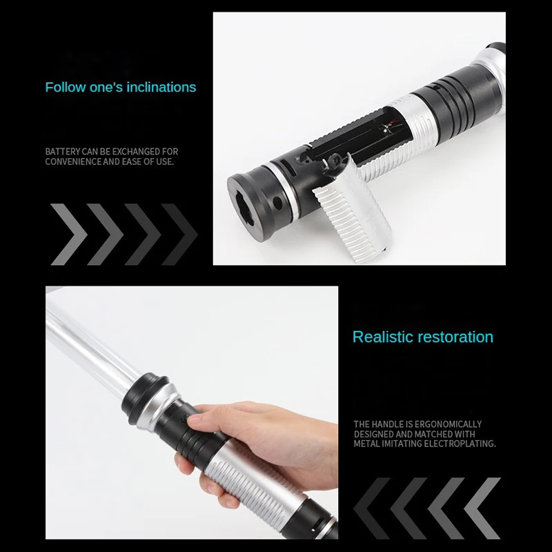 RGB Lightsaber 80cm Laser Sword Toys Light Saber 7 Colors Change Kids Telescopic Force FX FOC Blaster Toys Jedi Sword Boys Gift 5