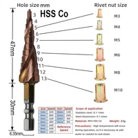 Rivet Nut Tool Drill Adapter M3 M4 M5 M6 M8 M10 M12 Simple Installation Electric  Manual Cordless Riveter Metal License Plate 2