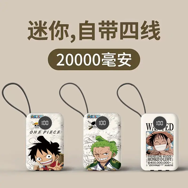 One Piece Anime Power Bank 20000Mah Large Capacity Fast Load