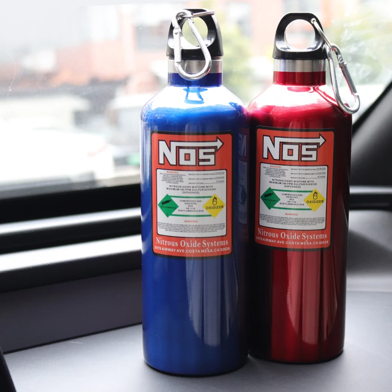 Racing Car Accessories NOS Bottle 500ml Car Modification Hot Pot Stainless  Steel Insulation Nitro Water Bottle NOS - AliExpress