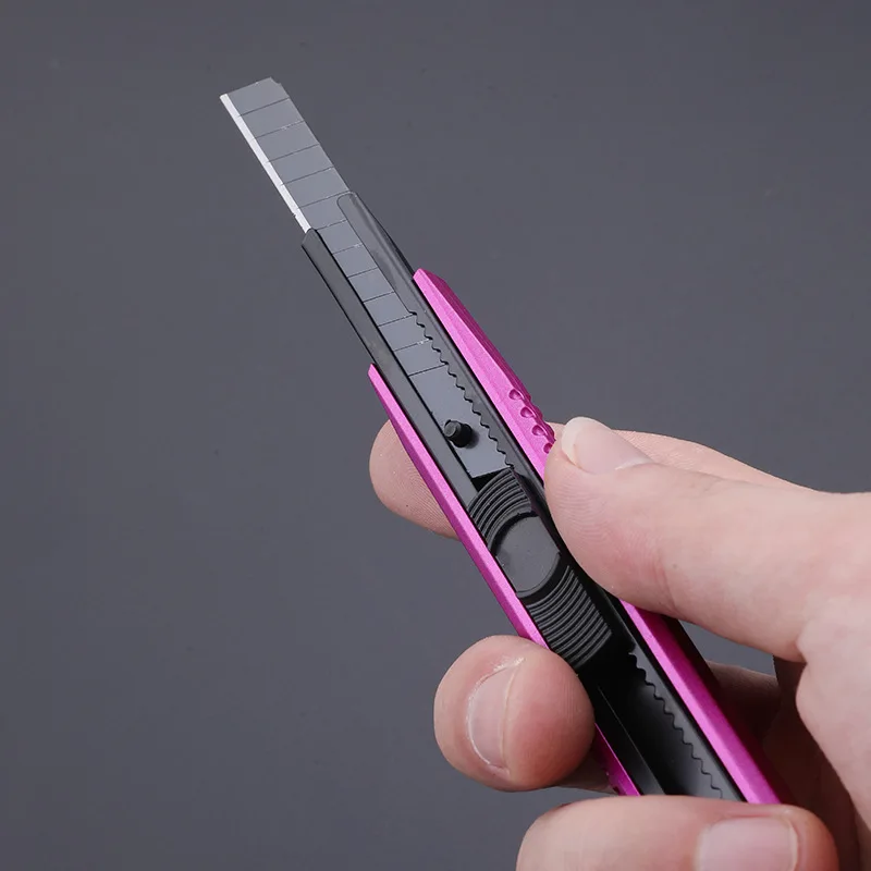Portable Utility Knife  Portable Pocket Paper Box Cutter Retractable 10 Blades School Officec Stationery Tools - 2