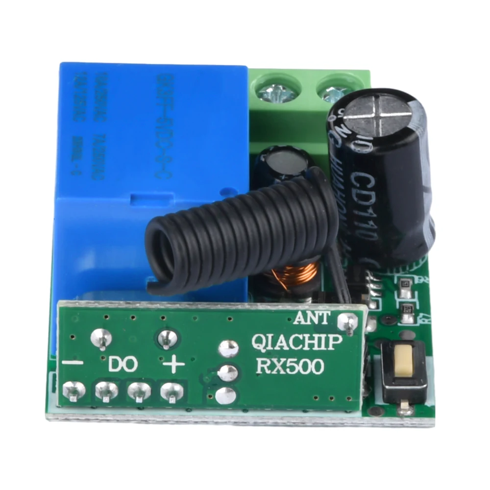 433Mhz Wireless Remote Control Switch DC5V9V12V24V60V Single Channel Attendance Access Control Machine Receiving Module Relay wireless remote control switch
