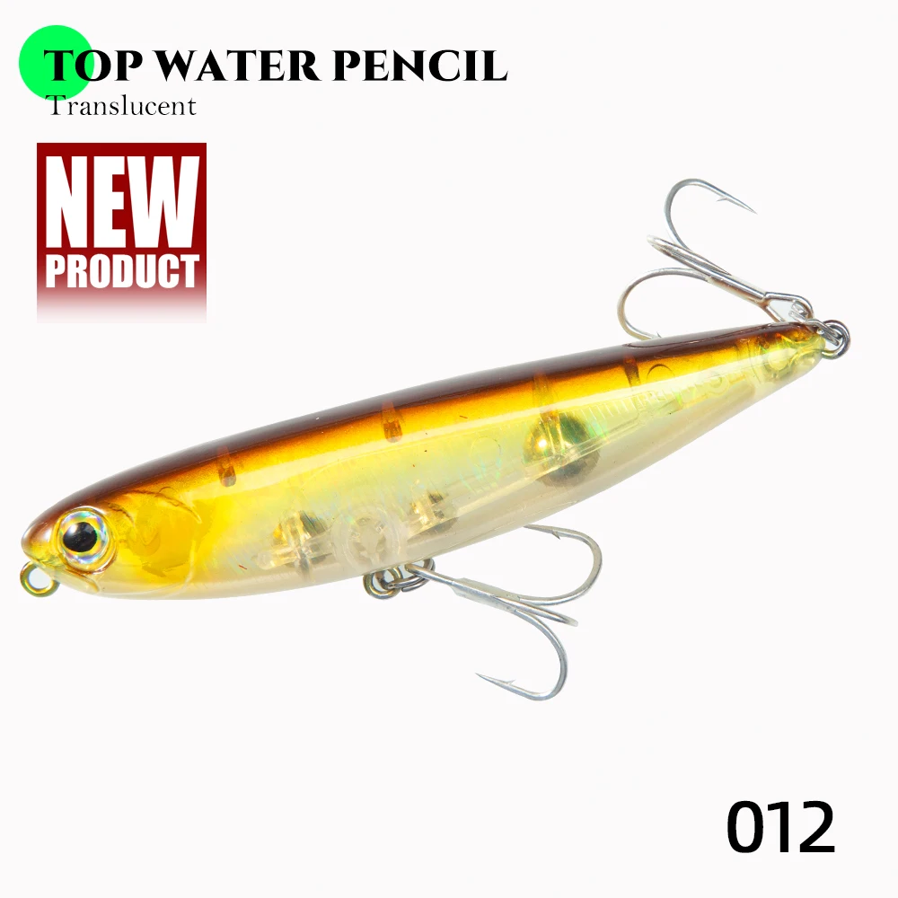 Hunthouse GHOST SNAKE Topwater Pencil Fishing Lure 60/90/100mm 6.4/12.4/18.8g Surface Floating Bait Lure For Seabass LW536