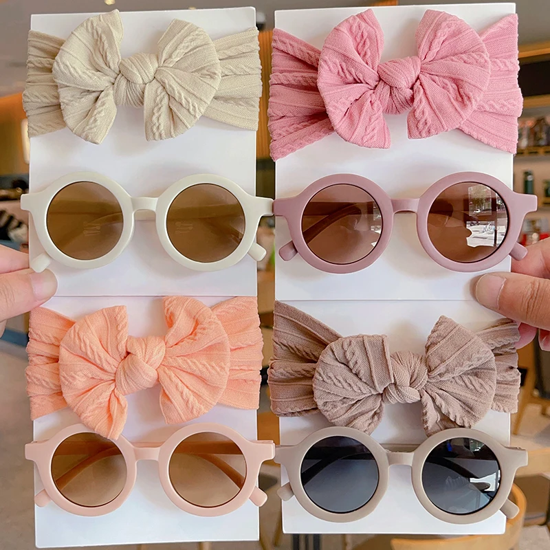 2 قطعة/المجموعة جديد الأطفال بلون القطن Bowknot وا...