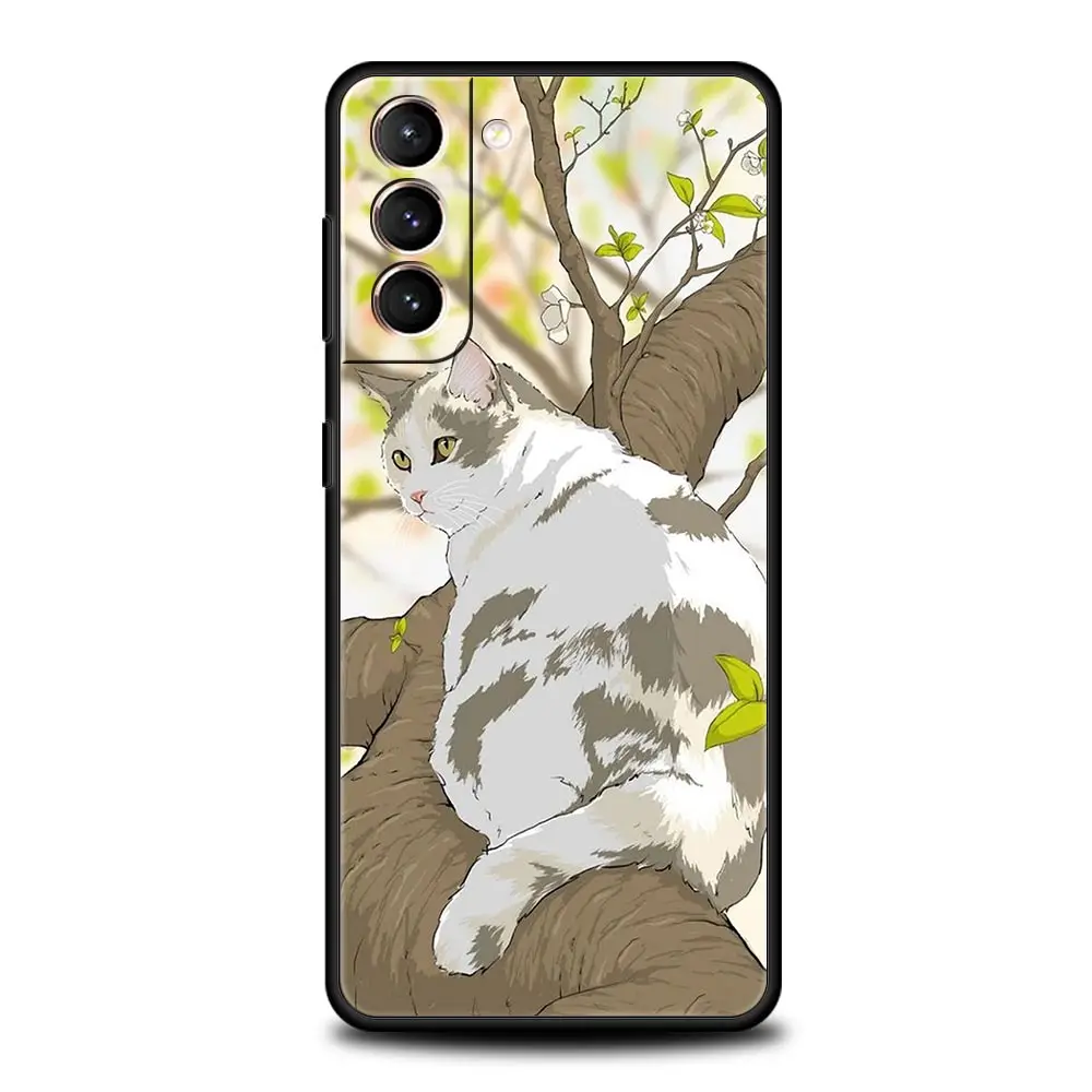 Charming Cats TPU Silicone Phone Case in Fashionable Design