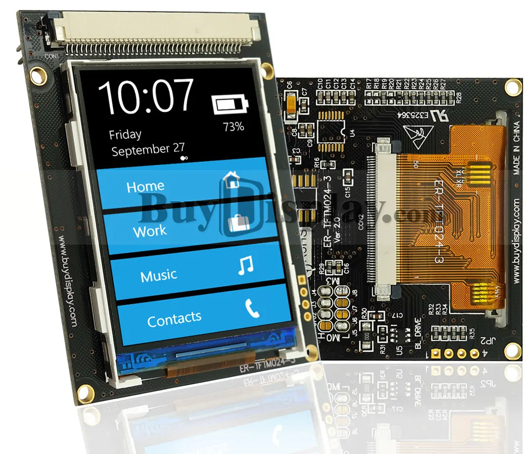 QVGA 2.4"TFT LCD Touch Shield 320x240 Serial Module Display,ILI9341