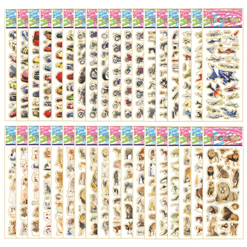 Decorative stickers 25/40/50 Sheets Clipbook Stickers Handmade DIY Diary Book Decorative over Three Years Old Children Gifts for Boys Girls TMZ