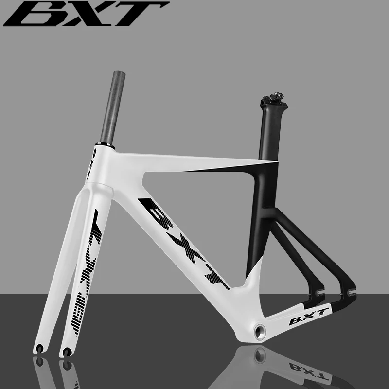 BXT Full Carbon Track Bicycle Frame With Fork Seatpost Fixed Gear 700C Bicycle Parts Bicycle Frame