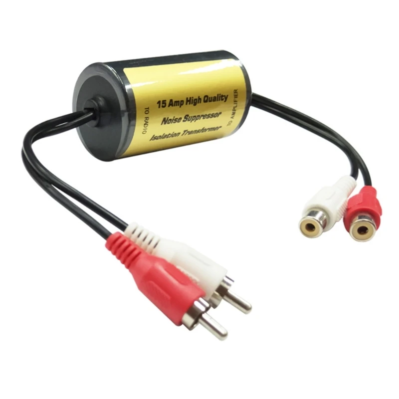 Auto-Audio Stereo-Isolator Eliminate Current Sound Interference Filter-Eliminator Ground-Loop Suppressor Noise Isolation