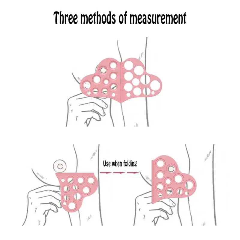 Nipple Rulers for Flange Sizing Breast Measuring Tool Soft Silicone Breast Pump Accessories for New Mothers babies feeding