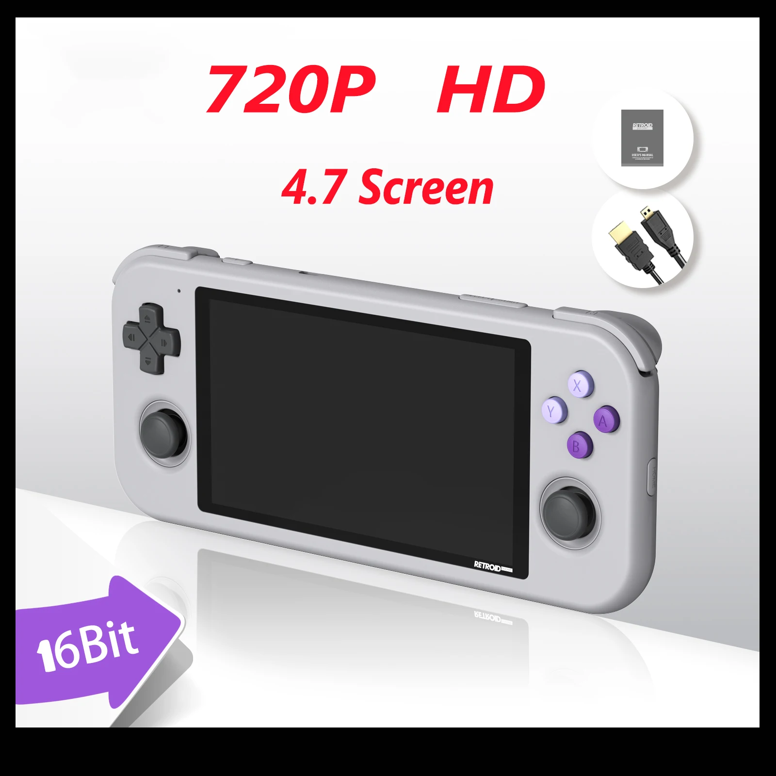 

Retroid Pocket 3 Android 11 720P HD Video Game Children's Gift 4.7-inch Touch Screen 3G RAM ROM 32G Handheld Game Console