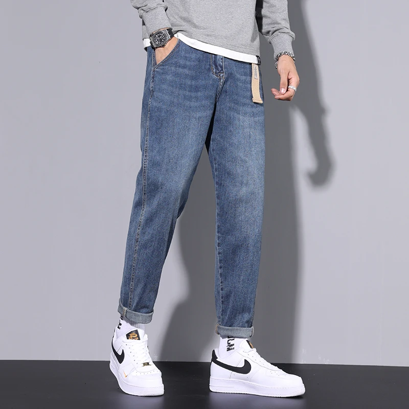 

Autumn and Winter Casual Cargo Jeans Men Denim Trousers Streetwear Pants for Men Clothing Traf Homme