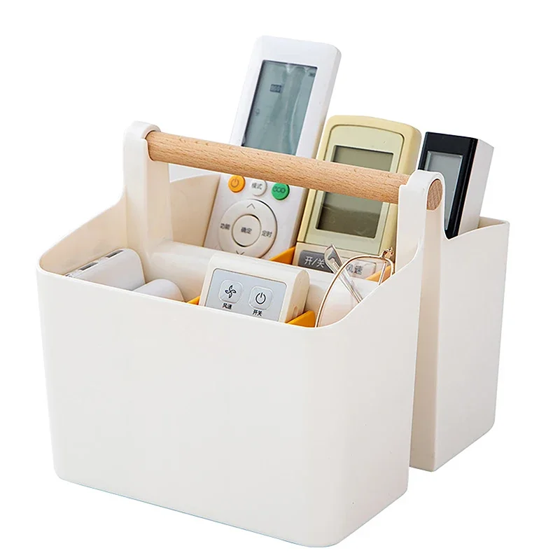 Multifunctional Storage Holder School Office Portable Pen Holder Storage Box Large Capacity Desktop Sundries Basket 1pc