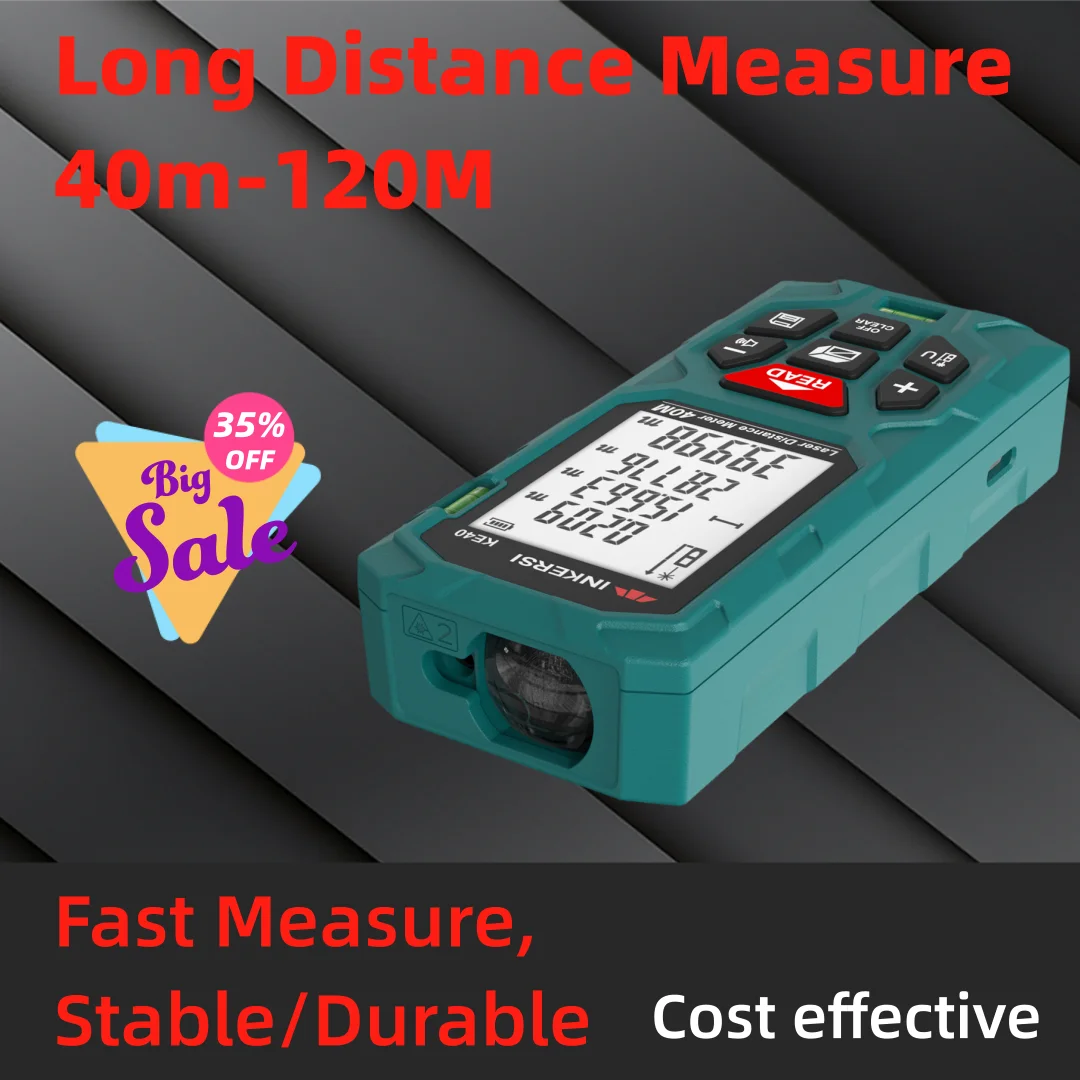 INKERSI Laser Rangefinder Professional Long-Distance Fast Response Durable Stable Measuring Tool