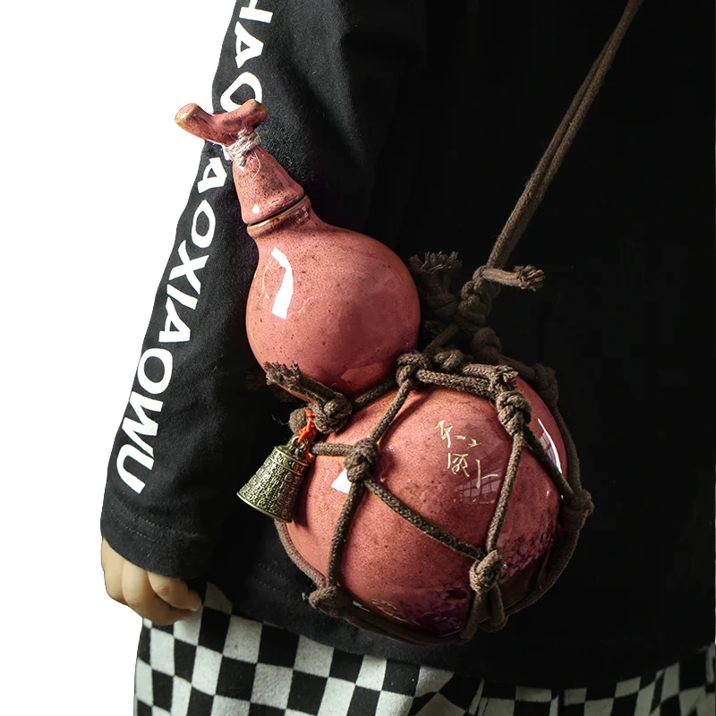 Bouteille D'eau De Gourde, Bouteille D'eau De 700 Ml, Bouteille D'inspiration Rétro Chinoise, Bouteille D'eau De Gourde Wukong Pour Voyage, Salle De Sport (BLUE