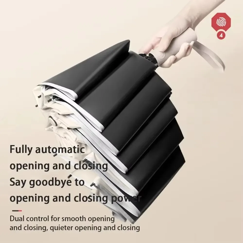 Mini Umbrella Folding Umbrella Automatic Umbrella Mini Sun Umbrella Wind Resistant Umbrella Sun Umbrella Automatic Sun Umbrella Windproof Umbrella 10 Bone Morandi Fully Automatic Umbrella
