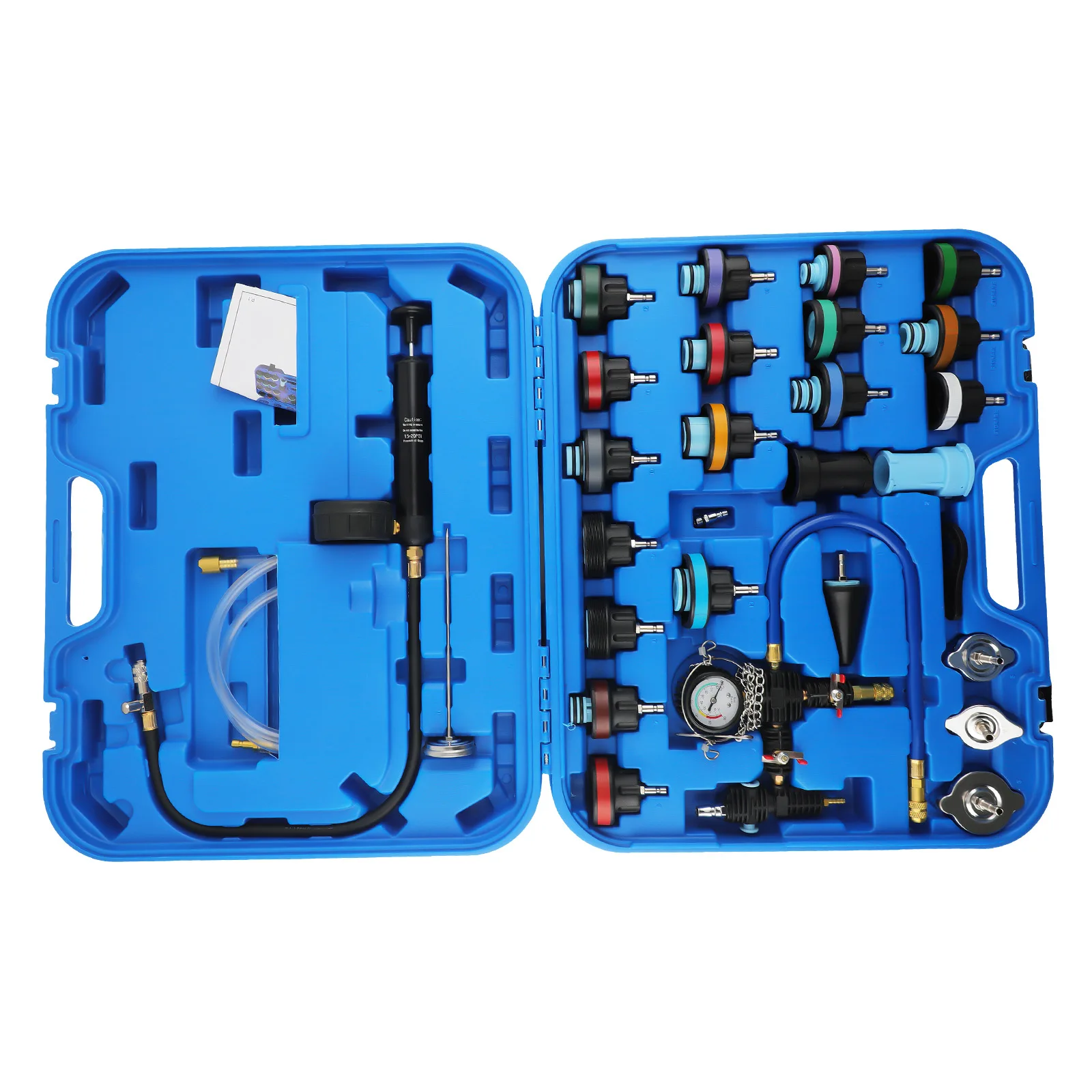 28pcs Radiator Pressure Tester Cooling System Leakage Test Kit for BMW Ford VW 2