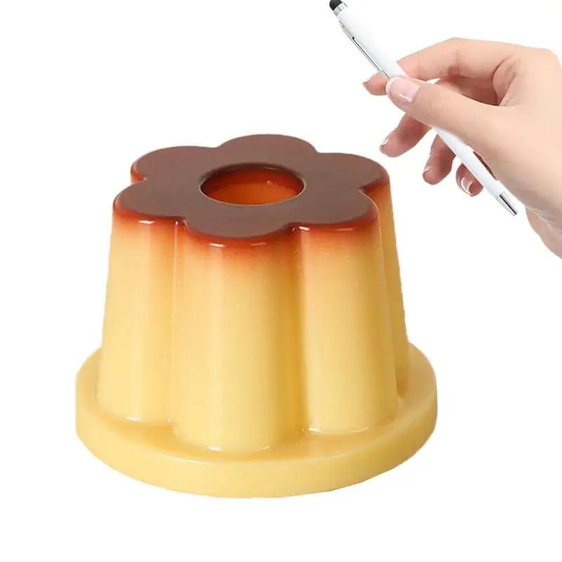 

Desk Pencil Holder creative Pudding shape Pen Holder Durable Pencils storage organizer Pencil Storage Stand storage holders