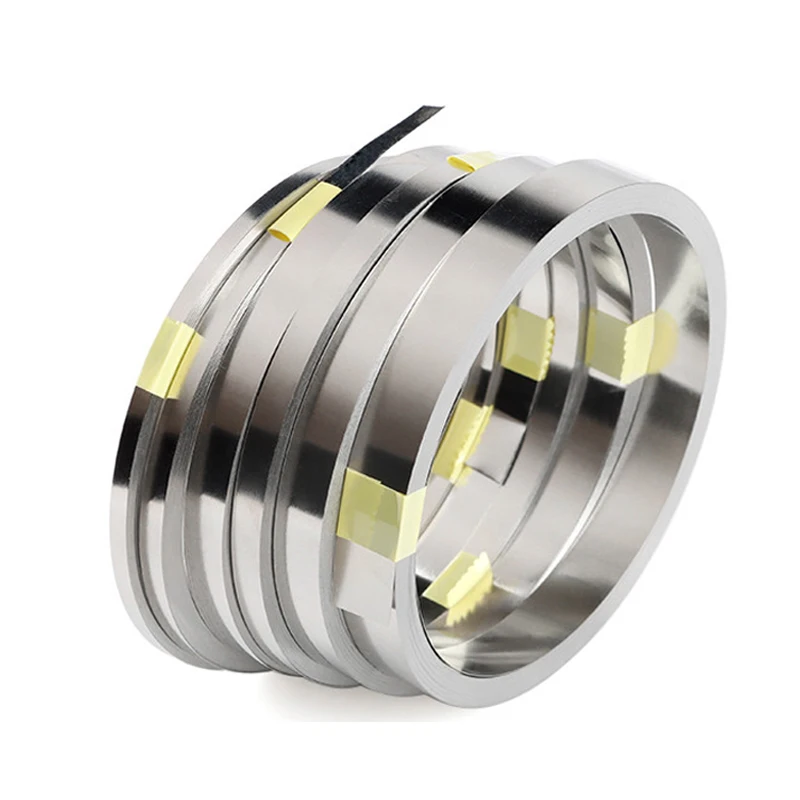 

18650 Li-ion Battery Nickel Sheet Plate Nickel Plated Strip Connector 0.1mm 0.2mm Steel Belt Spot Weld Machine Battery Welder